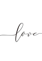 TPFLiving Poster Leinwand / Liebende Hände - Love - / mehrere Motive in verschiedenen Größen - OHNE Rahmen - Modell B